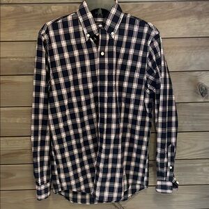 Men's Navy Checkered Shirt